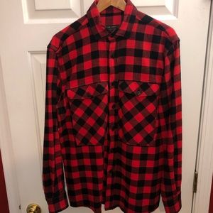 Zara Man Buffalo Plaid Flannel